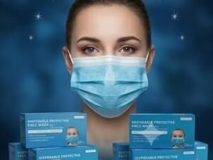 Mascarilla desechable azul 50 piezas