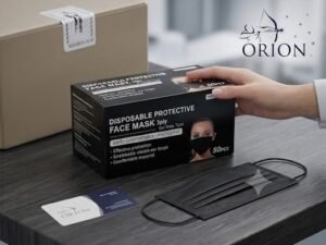 Mascarilla desechable negra